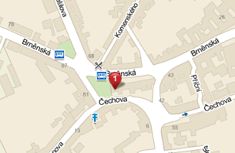 mapa Veterina Šlapanice